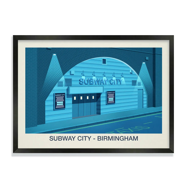SUBWAY CITY NIGHTCLUB POSTER - Ski Poster & Art Prints - Shop Online | Steve Ash Illustration