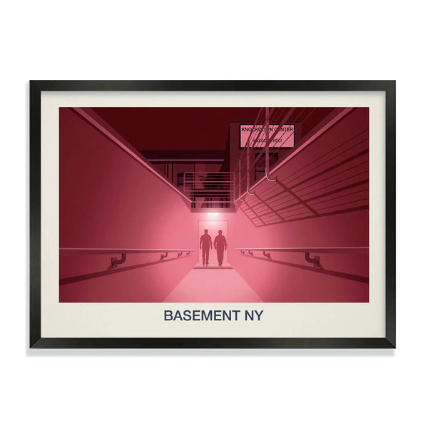 BASEMENT NY NIGHTCLUB POSTER - Ski Poster & Art Prints - Shop Online | Steve Ash Illustration