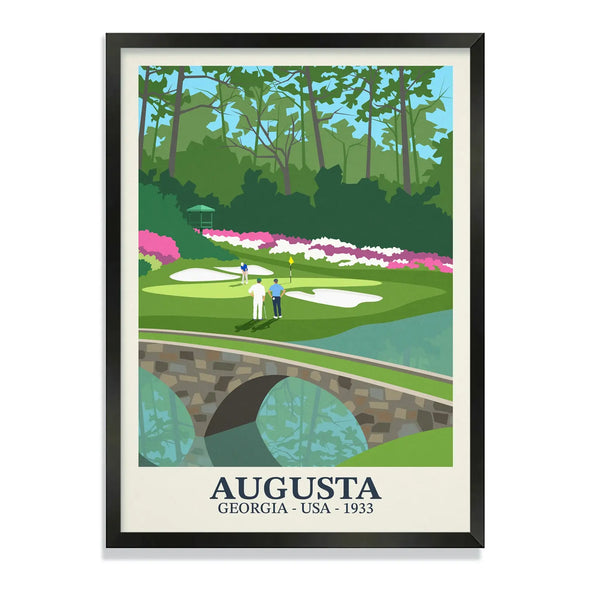 Augusta Golf Poster Steve Ash illustration