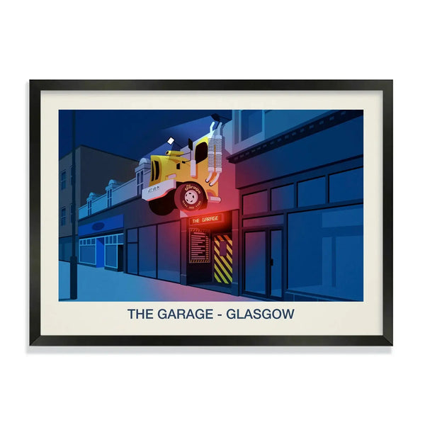 THE GARAGE VENUE POSTER Steve Ash illustration