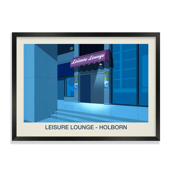 THE LEISURE LOUNGE NIGHTCLUB POSTER Steve Ash illustration