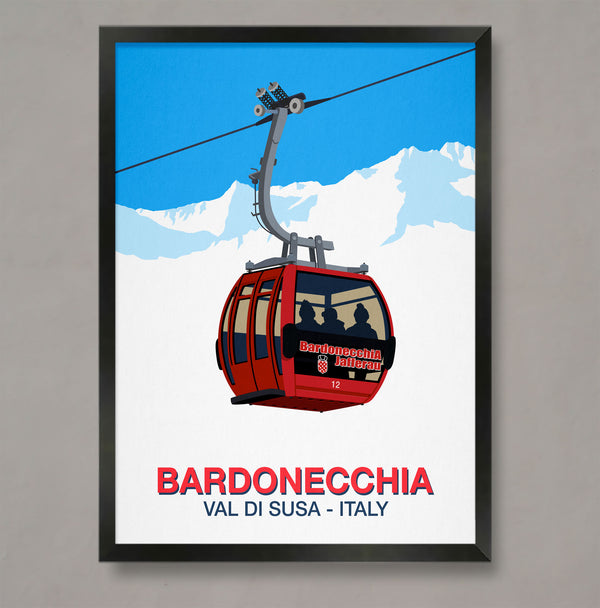 Bardonecchia ski resort poster