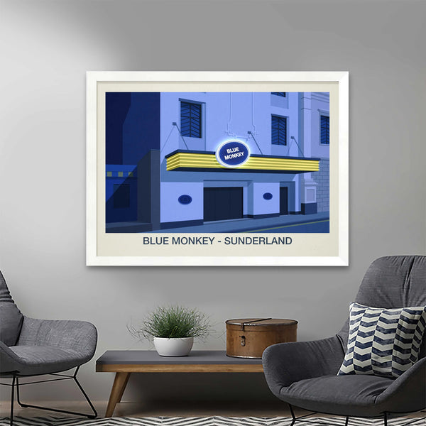 Blue Monkey Rave THE BLUE MONKEY NIGHTCLUB POSTER - Ski Poster & Art Prints - Shop – Ski ...
