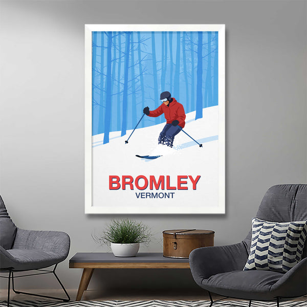 Bromley ski resort poster