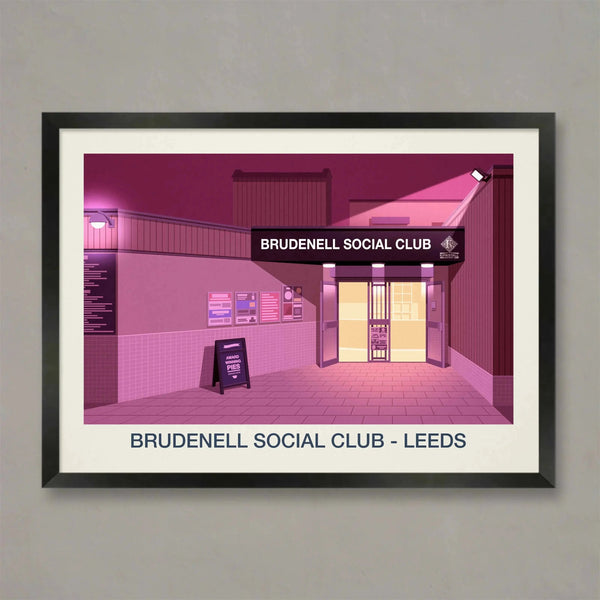 THE BRUDENELL SOCIAL CLUB VENUE POSTER Steve Ash illustration