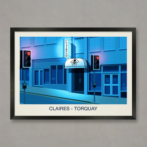 CLAIRES NIGHTCLUB POSTER Steve Ash illustration