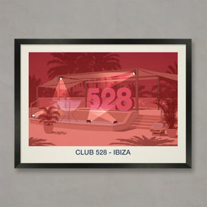 Club 528 Poster Steve Ash illustration