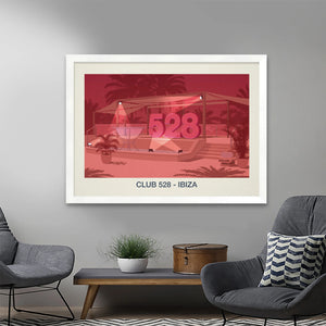 Club 528 Poster Steve Ash illustration