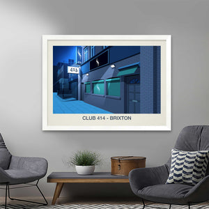 CLUB 414 NIGHTCLUB POSTER - Ski Poster & Art Prints - Shop Online | Steve Ash Illustration