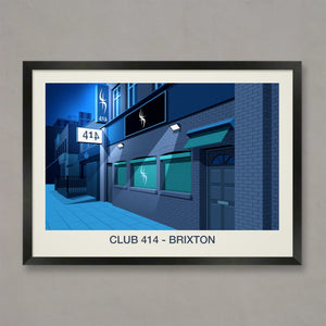 CLUB 414 NIGHTCLUB POSTER - Ski Poster & Art Prints - Shop Online | Steve Ash Illustration