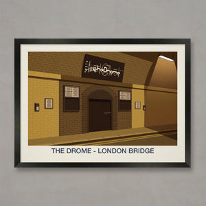 THE DROME NIGHTCLUB POSTER - Ski Poster & Art Prints - Shop Online | Steve Ash Illustration