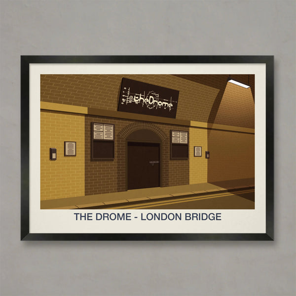 THE DROME NIGHTCLUB POSTER - Ski Poster & Art Prints - Shop Online | Steve Ash Illustration