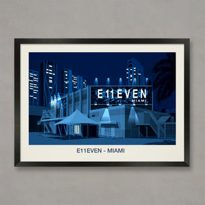 E11even Nightclub  Poster Steve Ash illustration
