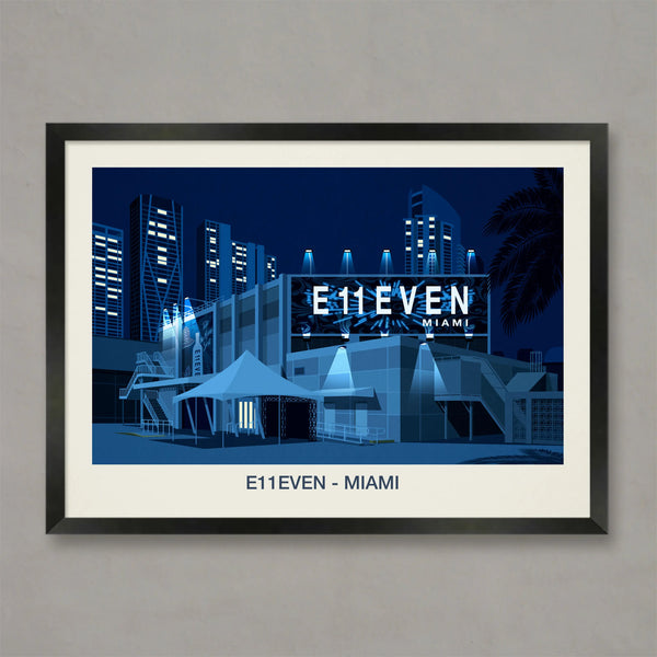E11even Nightclub  Poster Steve Ash illustration