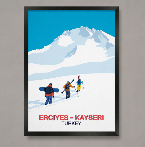 Erciyes-Kayseri ski resort poster