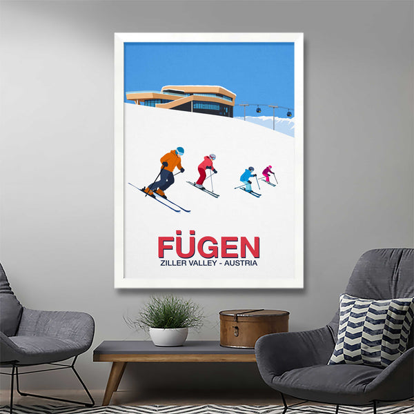 Fugen ski resort poster