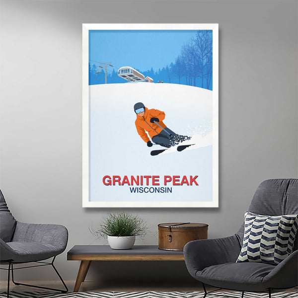 Granite Peak Ski Resort Poster