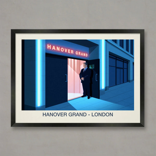 Hanover Grand Nightclub Poster Steve Ash illustration