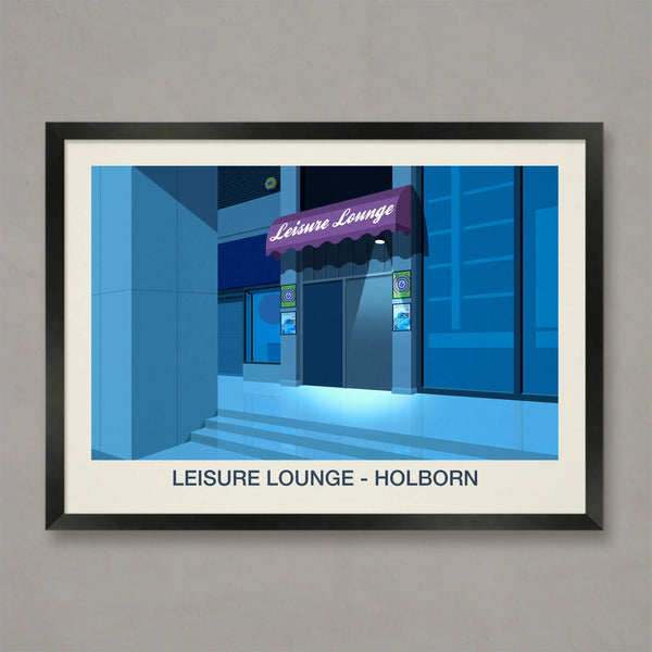 THE LEISURE LOUNGE NIGHTCLUB POSTER Steve Ash illustration