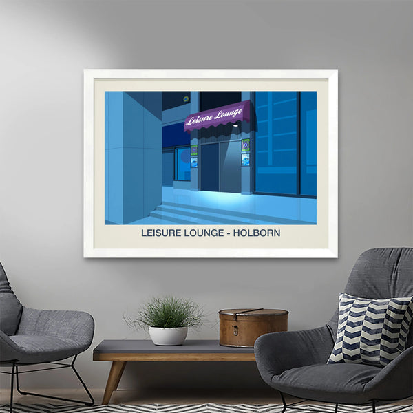 THE LEISURE LOUNGE NIGHTCLUB POSTER Steve Ash illustration