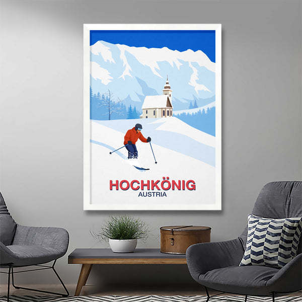 Hochkonig Ski Area Poster