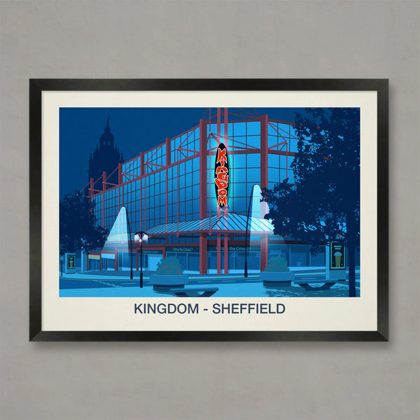 Kingdom nightclub poster | Sheffield Nightclub Poster & Iconic Yorkshire Clubbing Print