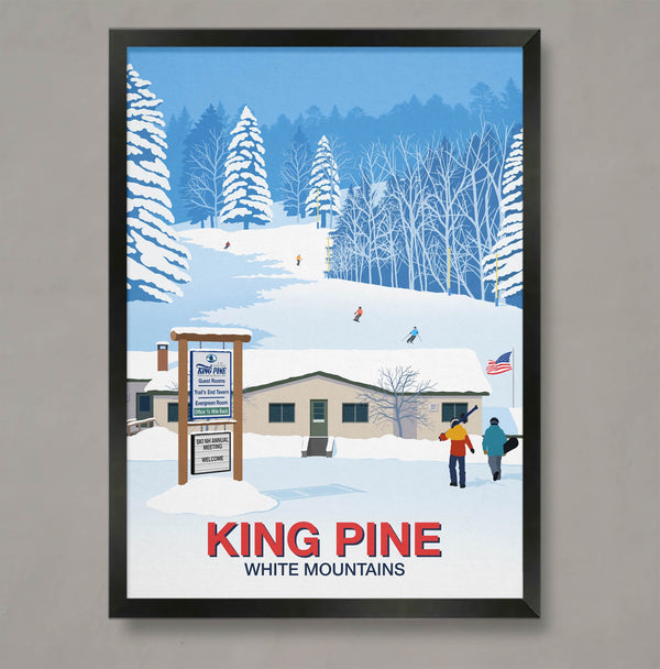 King Pine Ski Area Poster