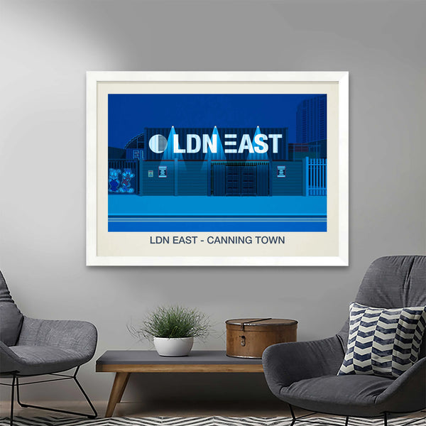 LDN EAST VENUE POSTER Steve Ash illustration