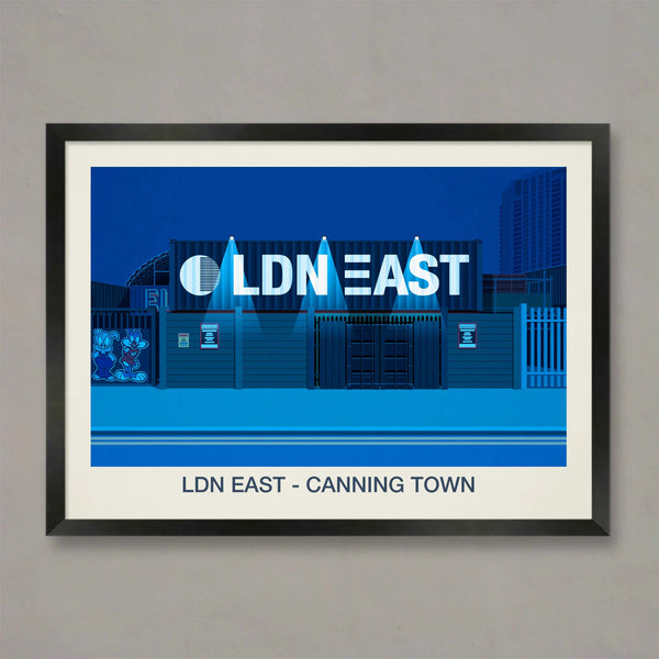 LDN EAST VENUE POSTER Steve Ash illustration