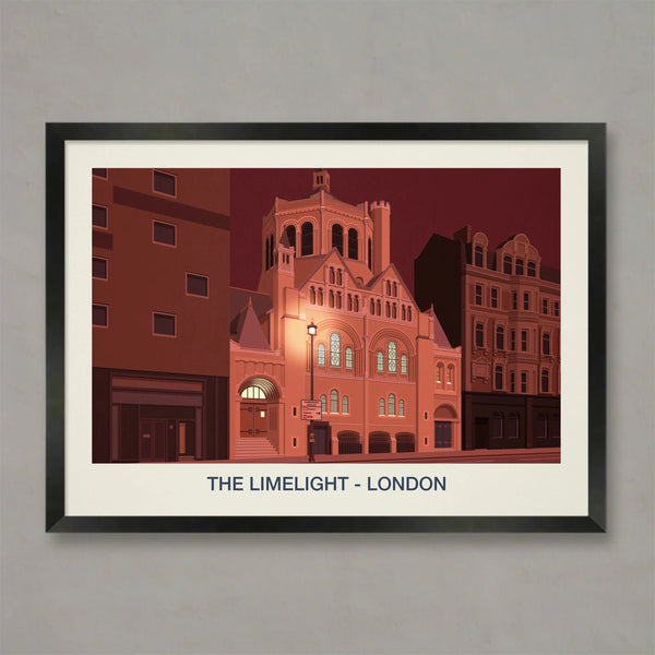 THE LIMELIGHT LONDON NIGHTCLUB POSTER Steve Ash illustration