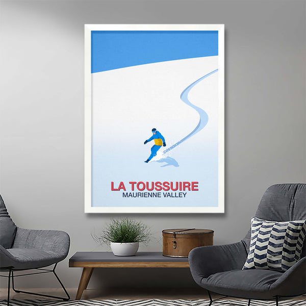 La Toussuire Snowboard Poster