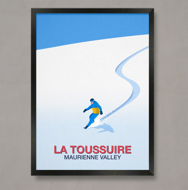 La Toussuire Snowboard Poster