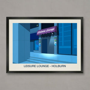 THE LEISURE LOUNGE NIGHTCLUB POSTER - Ski Poster & Art Prints - Shop Online | Steve Ash Illustration