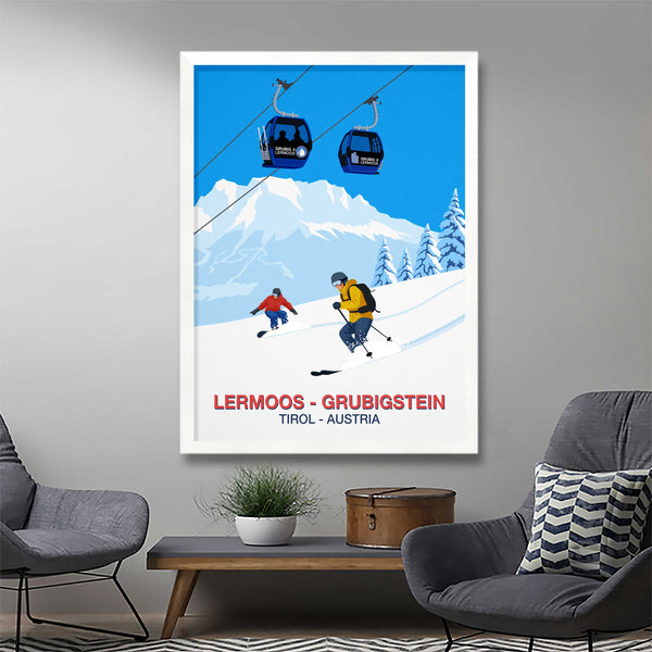 Lermoos-Grubigstein Ski Resort Poster