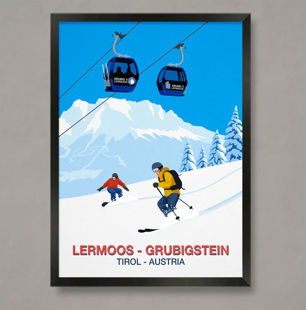 Lermoos-Grubigstein Ski Resort Poster