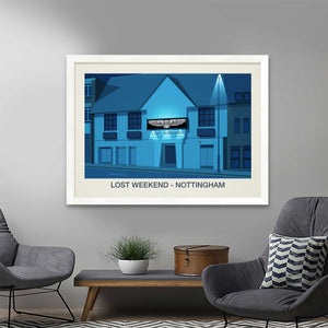 LOST WEEKEND NIGHTCLUB POSTER - Ski Poster & Art Prints - Shop Online | Steve Ash Illustration