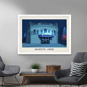 The Majestyk Venue Poster | Leeds Venue Art Print Steve Ash illustration