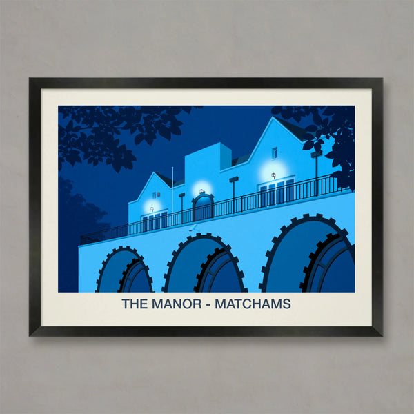 THE MANOR NIGHTCLUB POSTER Steve Ash illustration