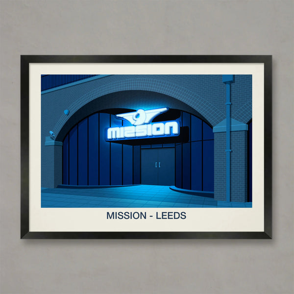 Mission Nightclub Poster Steve Ash illustration