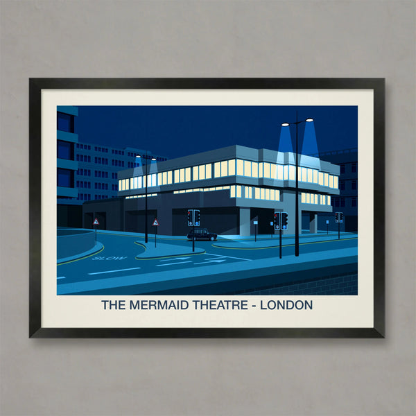 THE MERMAID THEATRE VENUE POSTER Steve Ash illustration