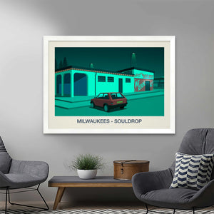 MILWAUKEES NIGHTCLUB POSTER Steve Ash illustration