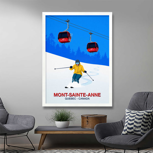 Mont-Sainte-Anne Ski Resort Poster