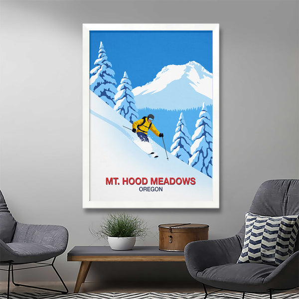 Mt. Hood Meadows ski resort poster