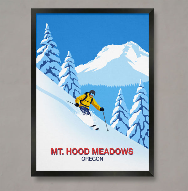 Mt. Hood Meadows ski resort poster