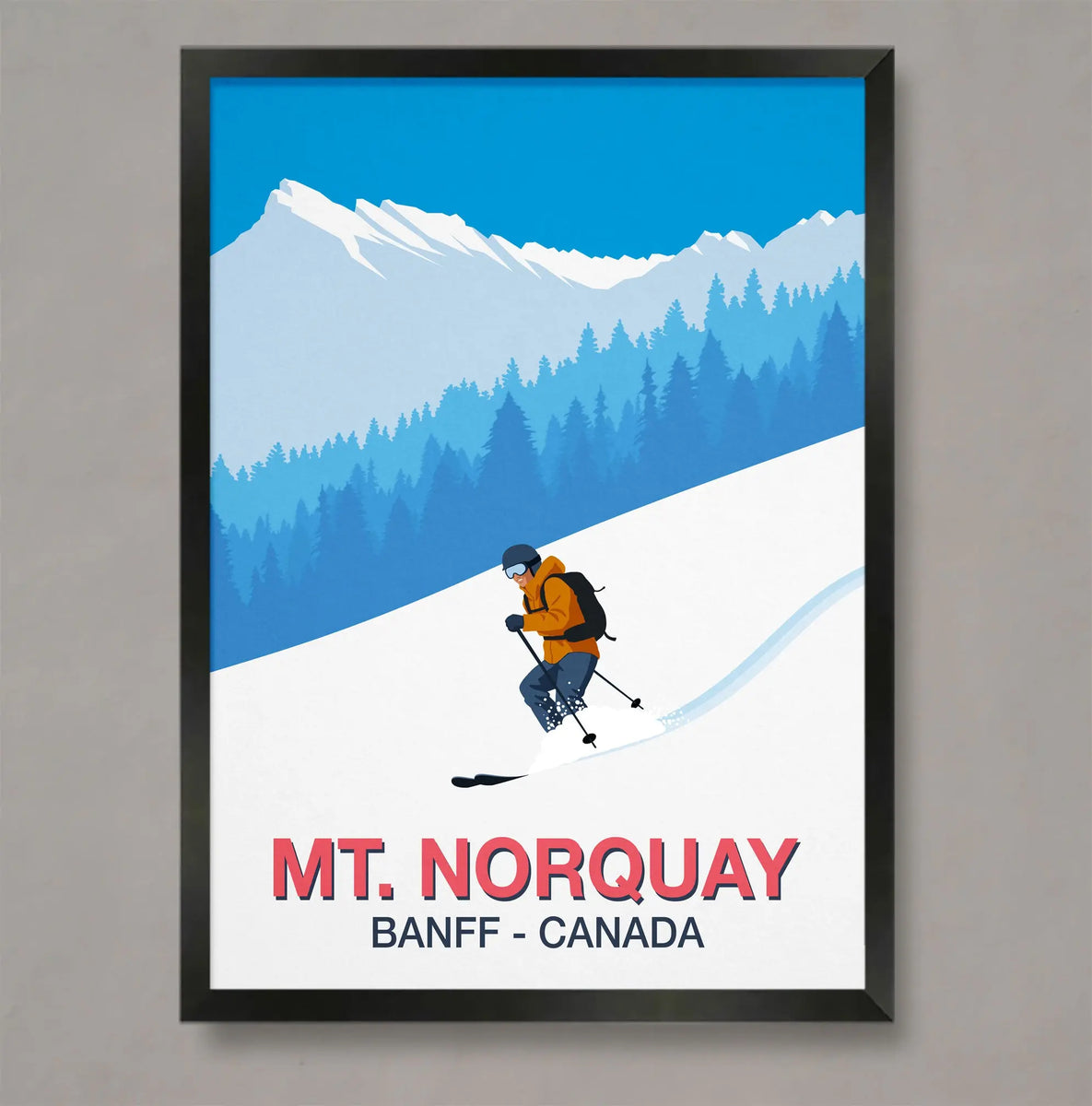 Mt. Norquay ski resort poster – Ski Poster & Art Prints - Shop Online ...