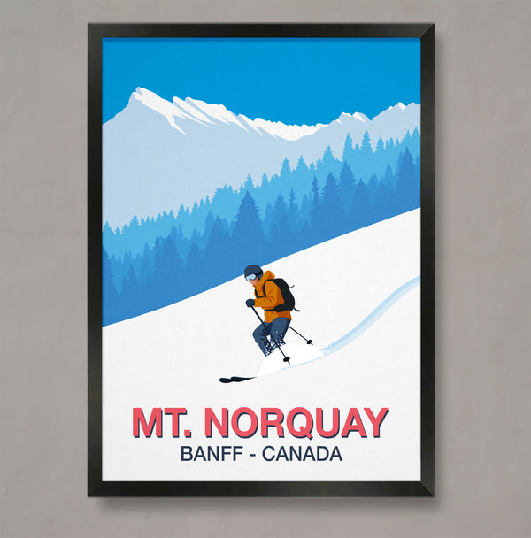Mt. Norquay ski resort poster