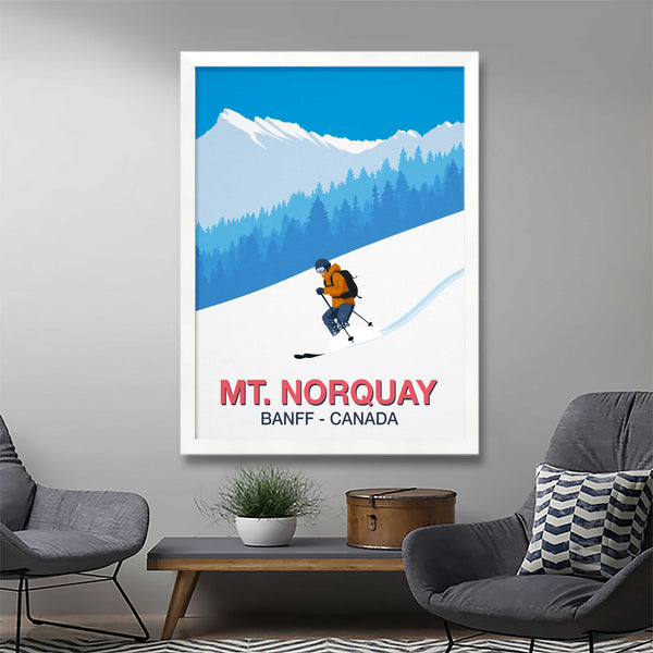 Mt. Norquay ski resort poster