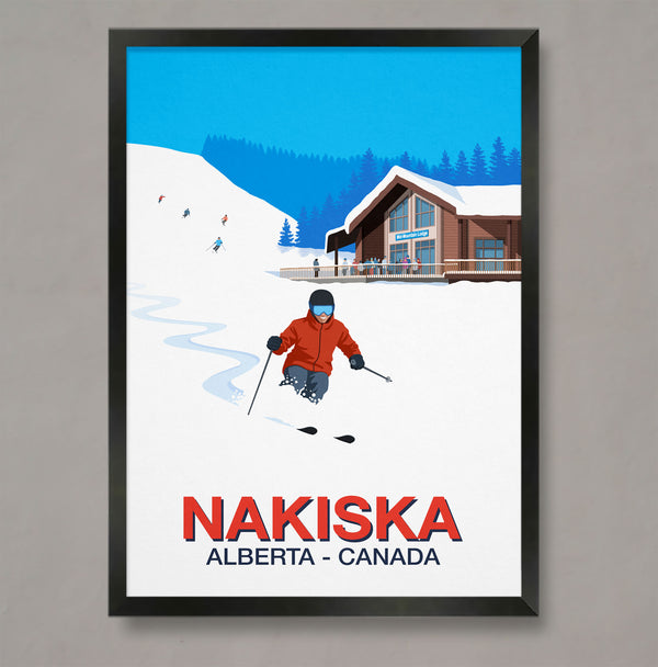 Nakiska ski resort poster