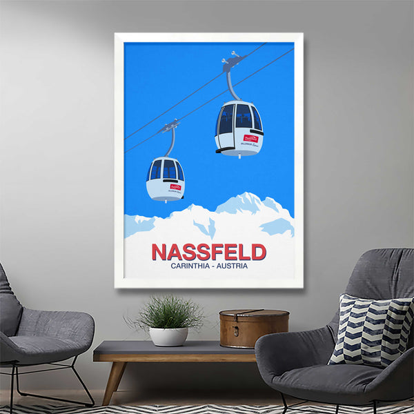 Nassfeld ski resort poster