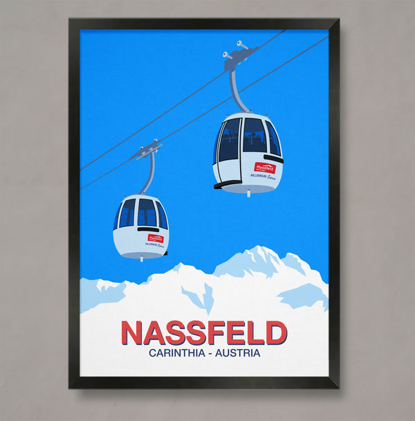 Nassfeld ski resort poster